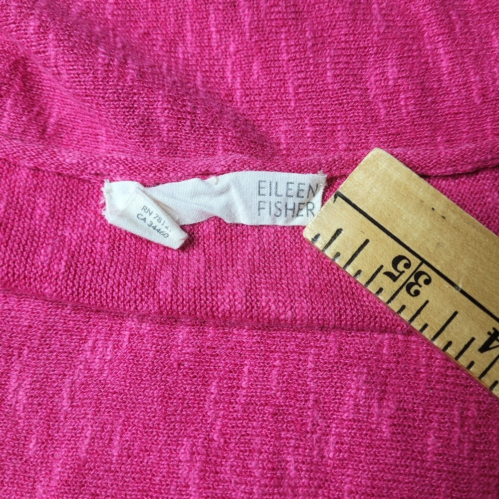 Eileen Fisher Linen Pink Top sz S - Picture 5 of 10